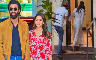 Ranbir Kapoor Picks Up Alia Bhatt's Footwear At Pamela Chopra's Prayer Meet, Internet Thinks It's 'Publicity Stunt' | Watch